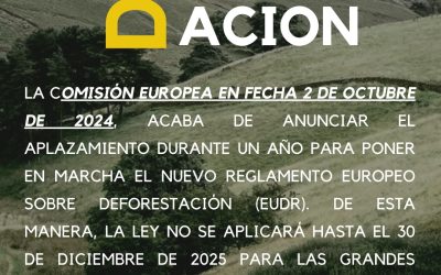 ENTRADA EN VIGOR DEL REGLAMENTO EUROPEO SOBRE DEFORESTACIÓN (EUDR)